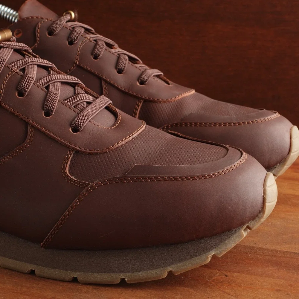 Beckett Simonon Sneakers Mens Size 9.5 Brown Graham Leather Contemporary Shoes
